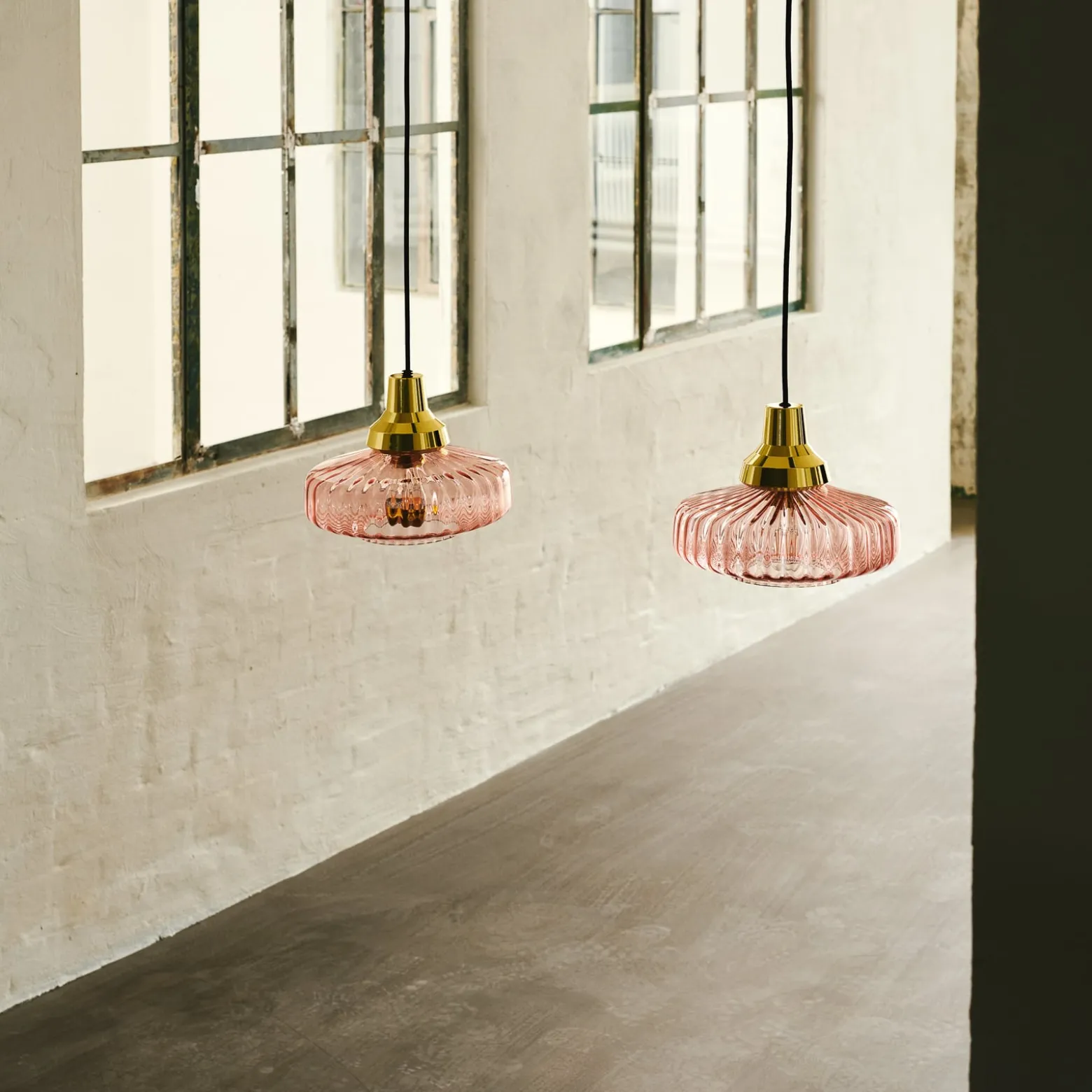 Hängeleuchte New Wave Optic, rosa