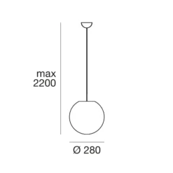 Hängeleuchte Oh weiß 38 cm