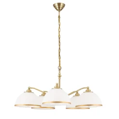 Hängeleuchte Old Lamp mit Kettenabhängung, 5-flg.