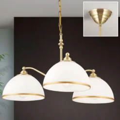Hängeleuchte Old Lamp mit Kettenabhängung, 3-flg.