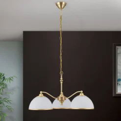 Hängeleuchte Old Lamp mit Kettenabhängung, 3-flg.