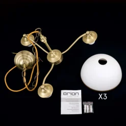 Hängeleuchte Old Lamp mit Kettenabhängung, 3-flg.