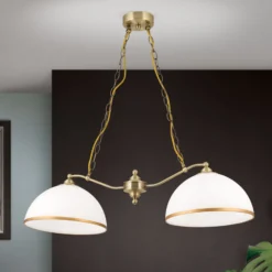 Hängeleuchte Old Lamp mit Kettenabhängung, 2-flg.