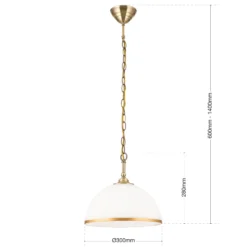 Hängeleuchte Old Lamp mit Kettenaufhängung, 1fl