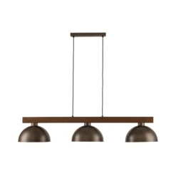 Hängeleuchte Oslo, braun, 3-flammig, 118 cm lang, E27