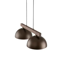 Hängeleuchte Oslo, braun, 2-flammig, 83 cm lang, E27