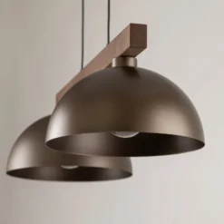 Hängeleuchte Oslo, braun, 2-flammig, 83 cm lang, E27