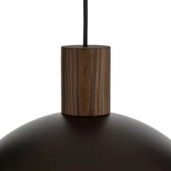 Hängeleuchte Oslo, braun, Metall, Ø 34 cm, E27