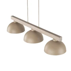 Hängeleuchte Oslo, sandfarben, 3-flammig, 118 cm lang, E27
