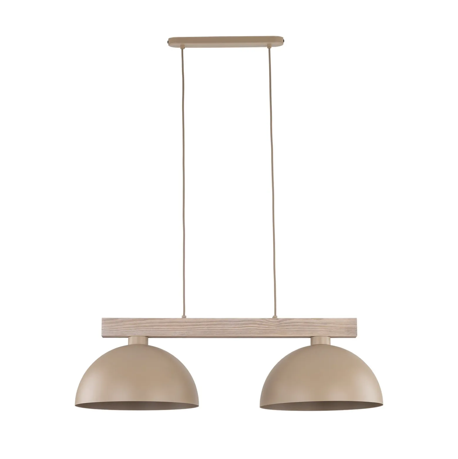 Hängeleuchte Oslo, sandfarben, 2-flammig, 83 cm lang, E27