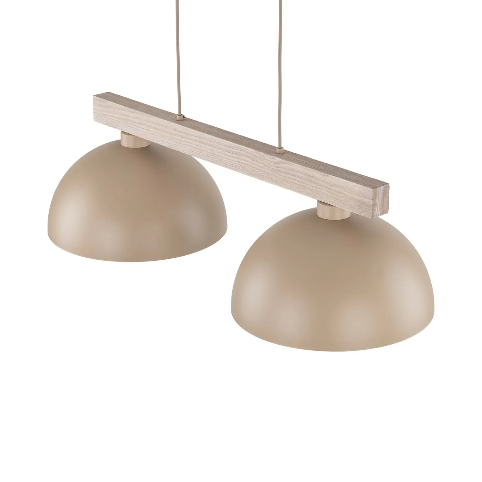 Hängeleuchte Oslo, sandfarben, 2-flammig, 83 cm lang, E27