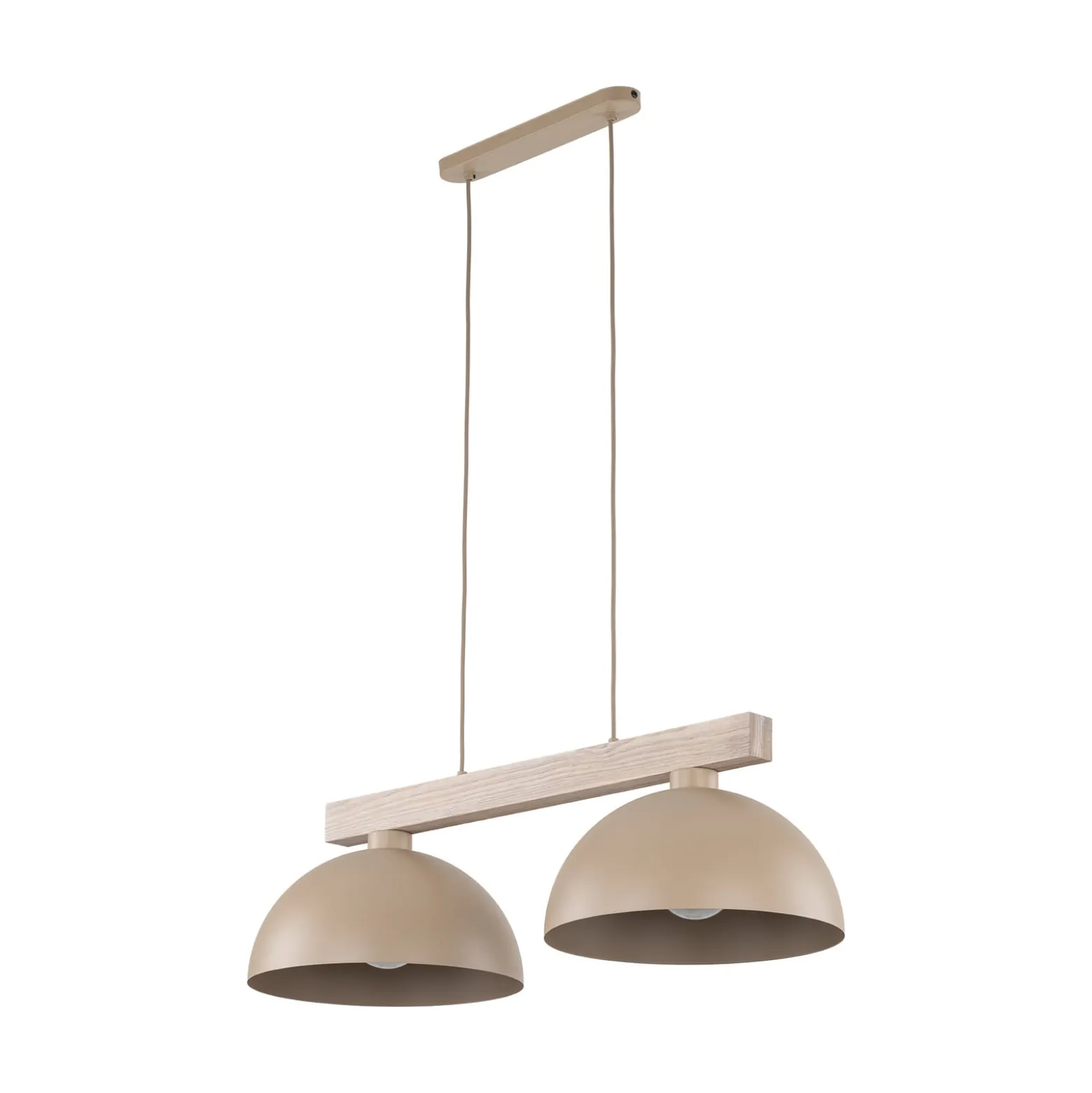 Hängeleuchte Oslo, sandfarben, 2-flammig, 83 cm lang, E27