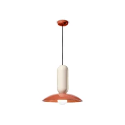 Hängeleuchte Pau, orange/creme