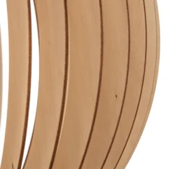 Hängeleuchte Paz aus Holzlamellen Ø 42cm, chrom