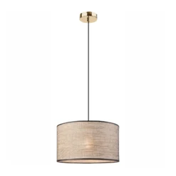 Hängeleuchte Penelope, Ø 35 cm, hellbraun, 1-flammig