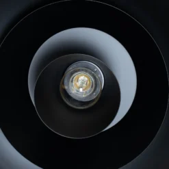 Hängeleuchte Plato, schwarz, Metall, Ø 38 cm, E27