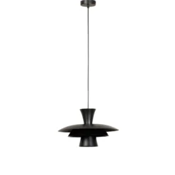 Hängeleuchte Plato, schwarz, Metall, Ø 38 cm, E27