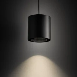 Hängeleuchte Point Duo, schwarz, Stahl, Ø 13 cm, GU10
