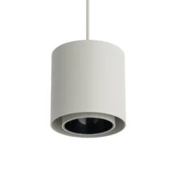 Hängeleuchte Point Duo, seidengrau, Stahl, Ø 13 cm, GU10