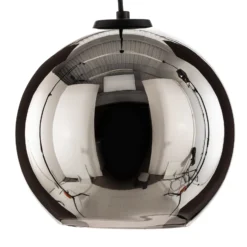 Hängeleuchte Polaris, verspiegeltes Glas, chrom