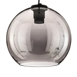 Hängeleuchte Polaris, verspiegeltes Glas, rauch