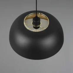 Hängeleuchte Punch schwarz/gold einflammig Ø 35 cm