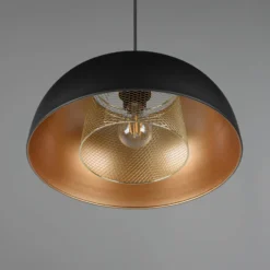 Hängeleuchte Punch schwarz/gold einflammig Ø 35 cm
