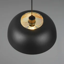 Hängeleuchte Punch schwarz/gold einflammig Ø 35 cm
