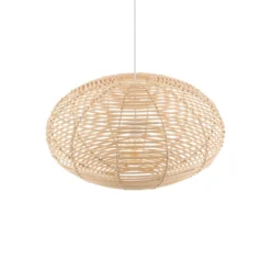 Hängeleuchte RATTAN, Ø 60 cm, naturbraun, Rattan, E27