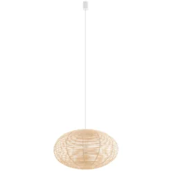 Hängeleuchte RATTAN, Ø 60 cm, naturbraun, Rattan, E27