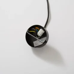 Hängeleuchte Rif aus Metall, schwarz, Ø 15 cm