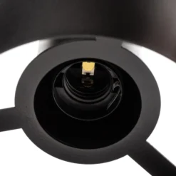 Hängeleuchte Rif 4, linear vierflammig, schwarz