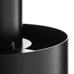 Hängeleuchte Rif 4, linear vierflammig, schwarz