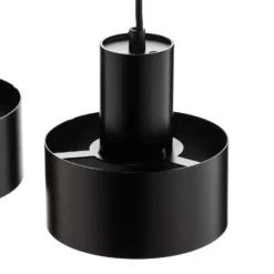 Hängeleuchte Rif 4, linear vierflammig, schwarz