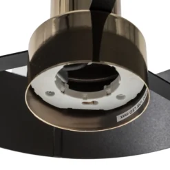 Hängeleuchte Rif Lux, schwarz/gold, Ø 25 cm, Stahl