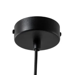 Hängeleuchte Rif Lux, schwarz/gold, Ø 25 cm, Stahl