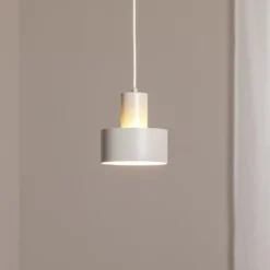 Hängeleuchte Rif S, taupe, 1-flammig, Ø 15 cm, Stahl