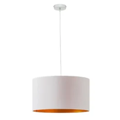 Hängeleuchte Roller, weiß/gold, Ø 45 cm