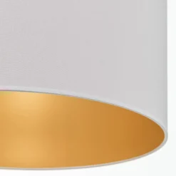 Hängeleuchte Roller, weiß/gold, Ø 45 cm
