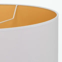 Hängeleuchte Roller, weiß/gold, Ø 45 cm
