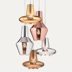 Hängeleuchte Romeo 130 cm roségold metallic