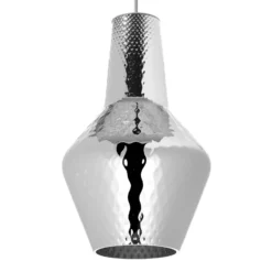 Hängeleuchte Romeo 130 cm silber metallic