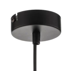 Hängeleuchte Rondo schwarz/gold, einflammig