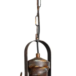 Hängeleuchte Saglam, 1-flammig, altmessing, Ø 30 cm, Metall