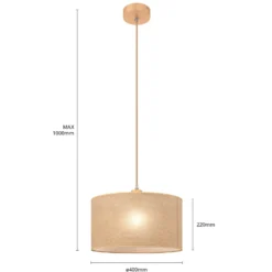 Hängeleuchte Senso, rund, Ø 40 cm