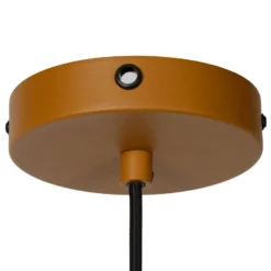 Hängeleuchte Siemon aus Stahl, Ø 40 cm, ockergelb
