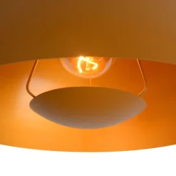 Hängeleuchte Siemon aus Stahl, Ø 40 cm, ockergelb
