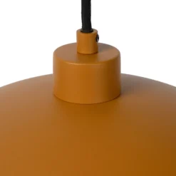 Hängeleuchte Siemon aus Stahl, Ø 40 cm, ockergelb