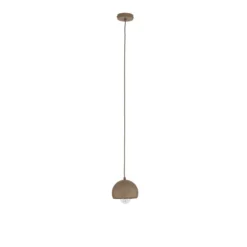 Hängeleuchte Sool, beige, Ø 15 cm, 1-flammig, Metall, E27