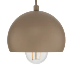 Hängeleuchte Sool, beige, Ø 15 cm, 1-flammig, Metall, E27